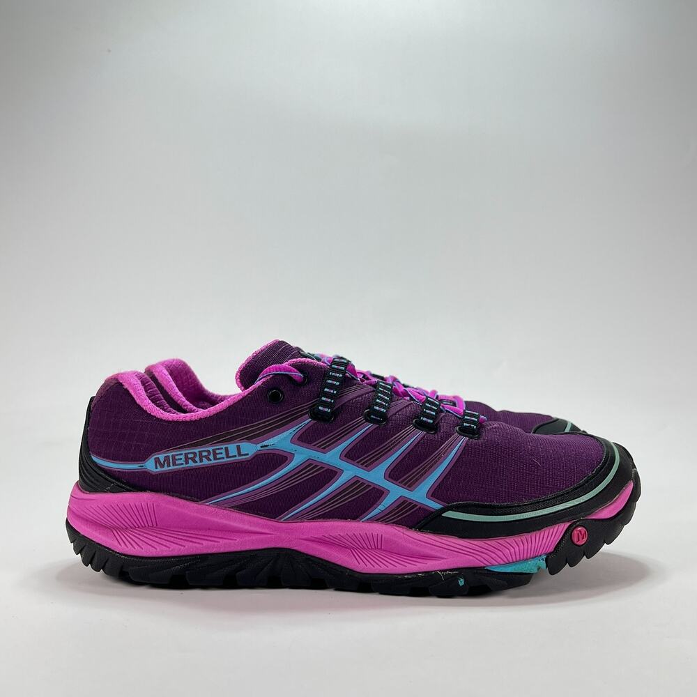 Merrell All Out Rush Purple Horizon Blue Trail Running Shoes J06488 Women's Sz 9